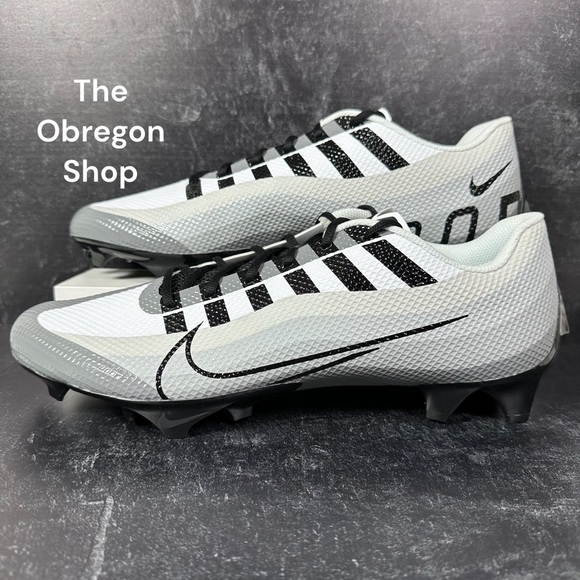 VAPOR EDGE SPEED 360 PHOTON DUST MENS FOOTBALL CLEATS SIZE 14 WHITE GRAY BLACK - Picture 1 of 10